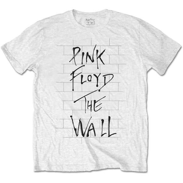 Pink Floyd Unisex T-Shirt: The Wall & Logo (Large)