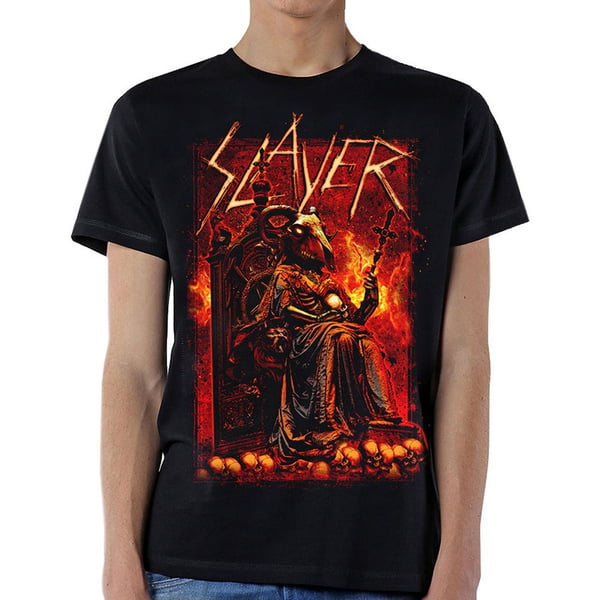 Slayer Unisex T-Shirt: Goat Skull (Large)