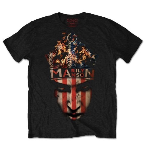 Marilyn Manson Unisex T-Shirt: Crown (Large)