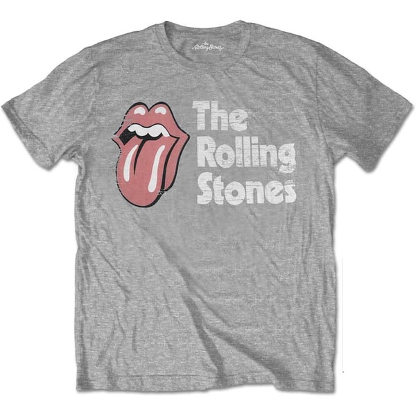 The Rolling Stones Unisex T-Shirt: Scratched Logo (Large)