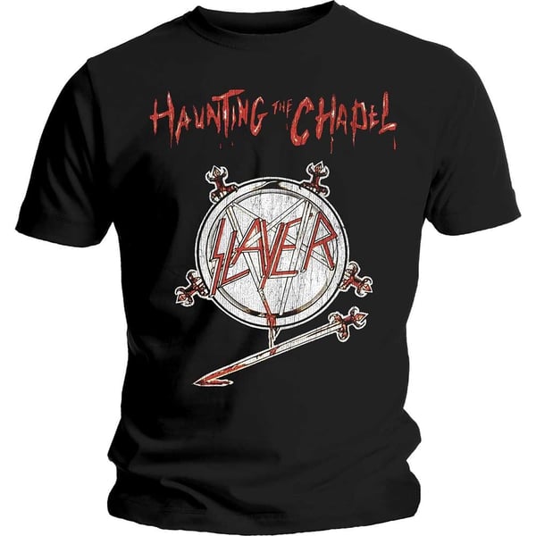 Slayer Unisex T-Shirt: Haunting the Chapel (Large)