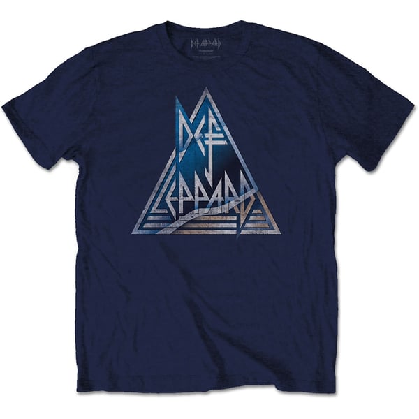 Def Leppard Unisex T-Shirt: Triangle Logo (X-Large)