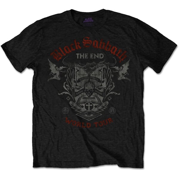 Black Sabbath Unisex T-Shirt: The End Reading Skull (X-Large)