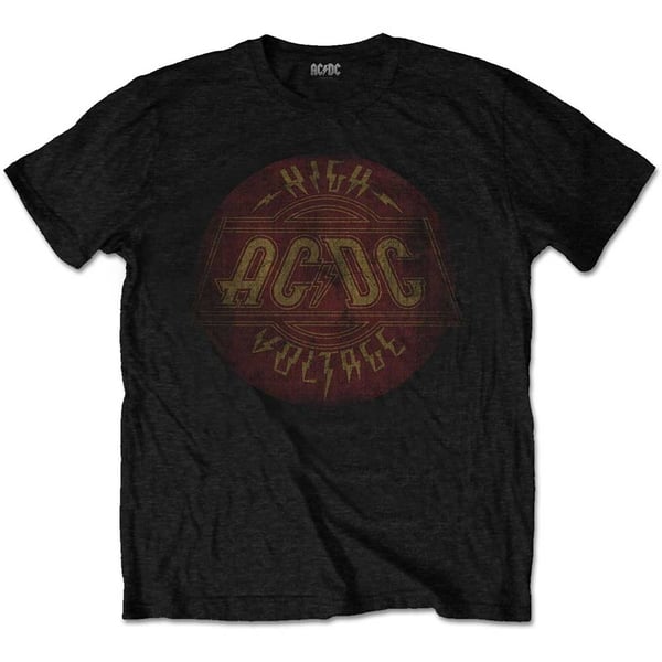 AC/DC Unisex T-Shirt: High Voltage Vintage (X-Large)