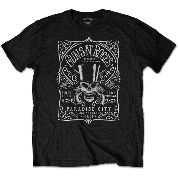 Guns N' Roses Unisex T-Shirt: Bourbon Label (XX-Large)