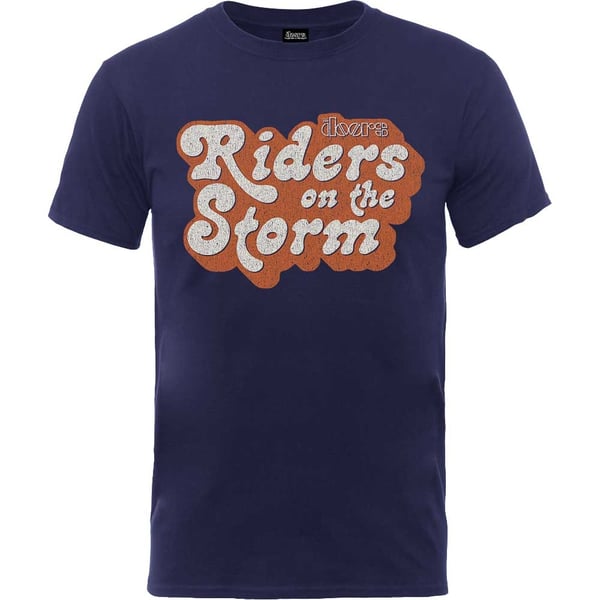 The Doors Unisex T-Shirt: Riders on the Storm Logo (XX-Large)