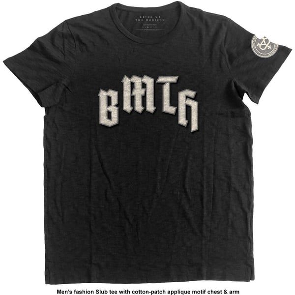 Bring Me The Horizon Unisex Applique T-Shirt: Crooked Young (X-Large)