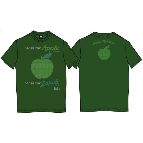 The Beatles Unisex T-Shirt: A is for Apple (Back Print) (X-Large)