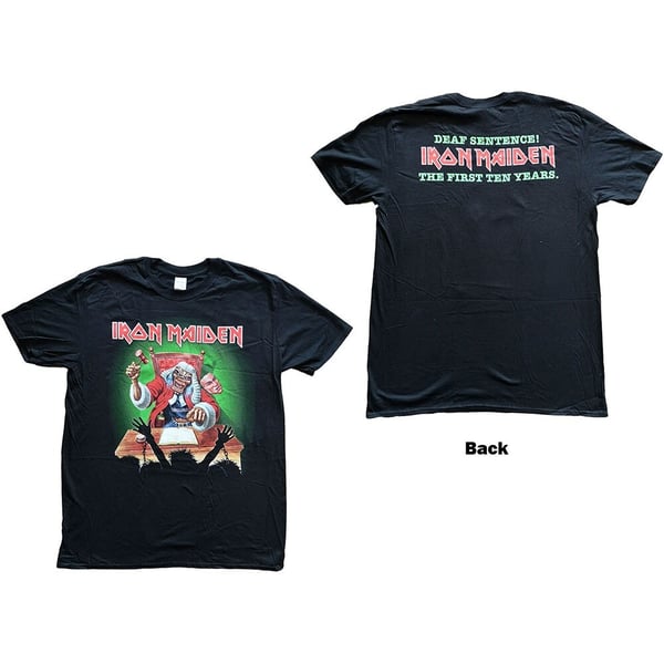 Iron Maiden Unisex T-Shirt: Deaf Sentence (Back Print) (XX-Large)