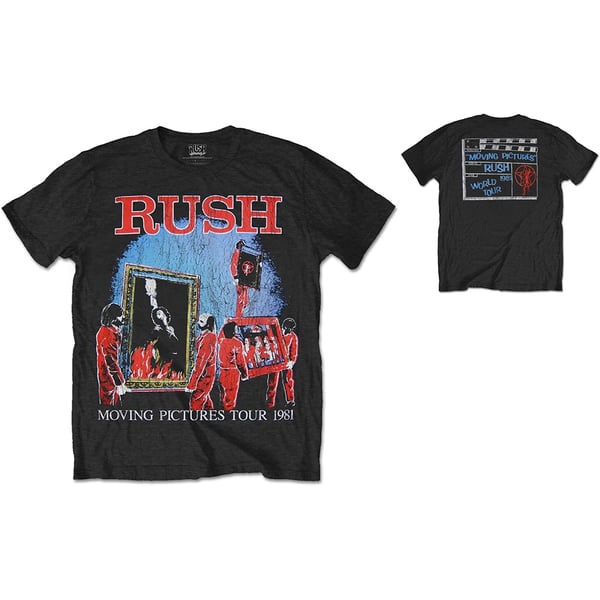 Rush Unisex T-Shirt: 1981 Tour (Back Print) (Medium)