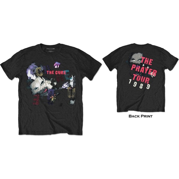 The Cure Unisex T-Shirt: The Prayer Tour 1989 (Back Print) (XX-Large)