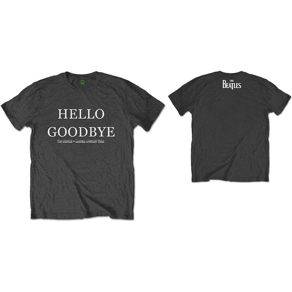 The Beatles Unisex T-Shirt: Hello, Goodbye (Back Print) (Small)