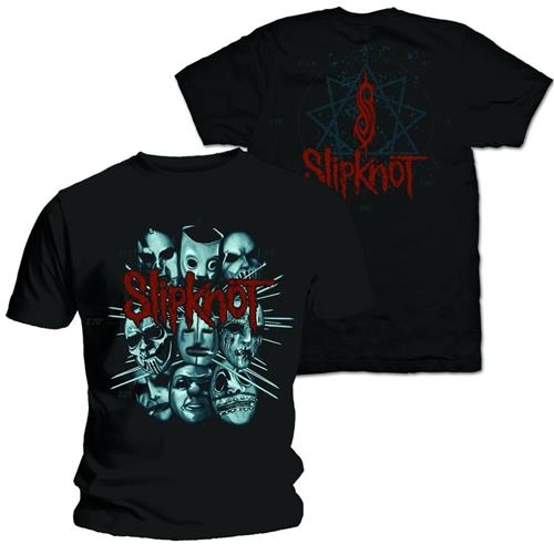 Slipknot Unisex T-Shirt: Masks 2 (Back Print) (Medium)