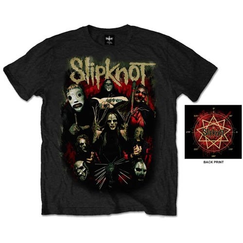 Slipknot Unisex T-Shirt: Come Play Dying (Back Print) (Medium)