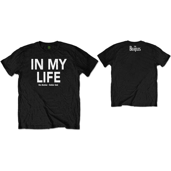 The Beatles Unisex T-Shirt: In My Life (Back Print) (Large)