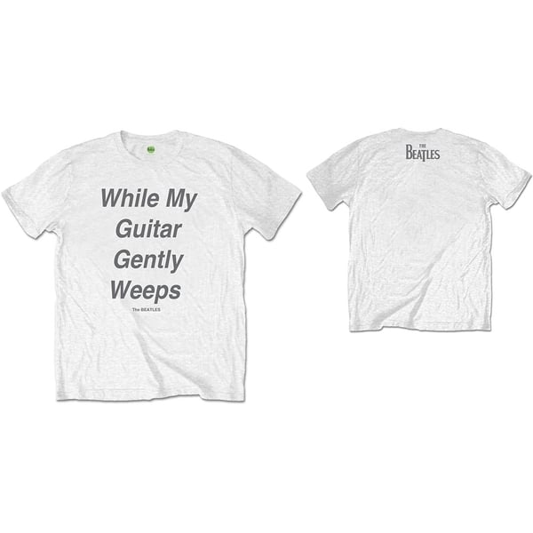 The Beatles Unisex T-Shirt: My Guitar Gently Weeps (Back Print) (Large)