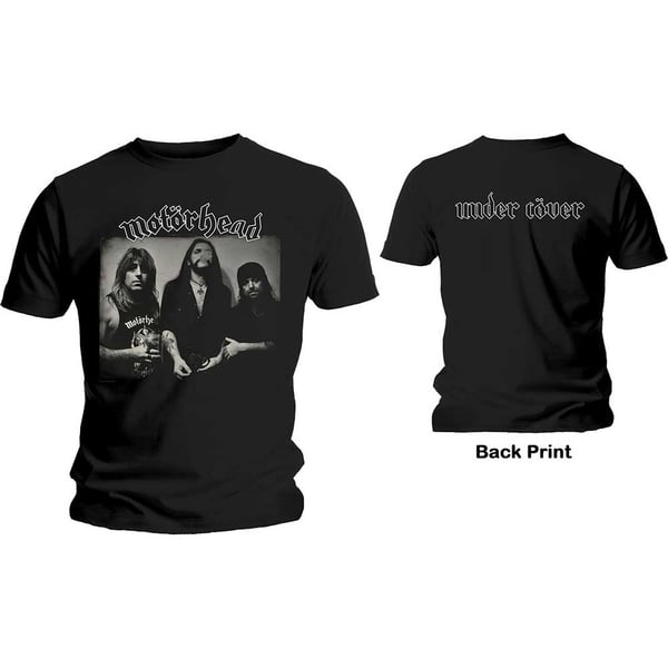 Motorhead Unisex T-Shirt: Under Cover (Back Print) (Large)