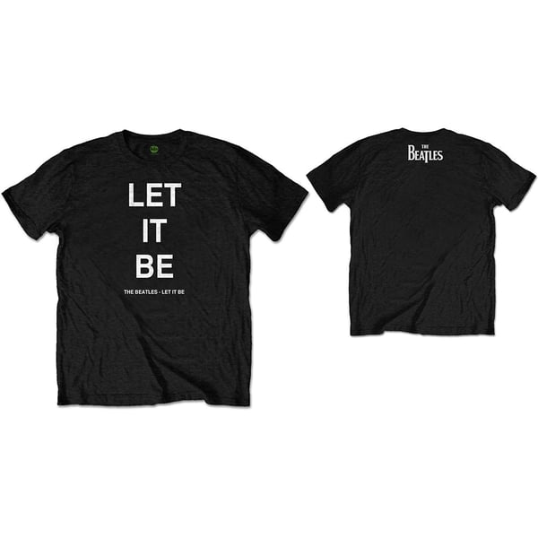 The Beatles Unisex T-Shirt: Let It Be (Back Print) (XX-Large)