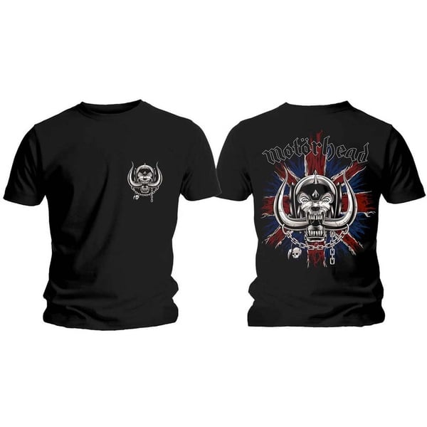 Motorhead Unisex T-Shirt: British War Pig & Logo (Back Print) (XX-Large)