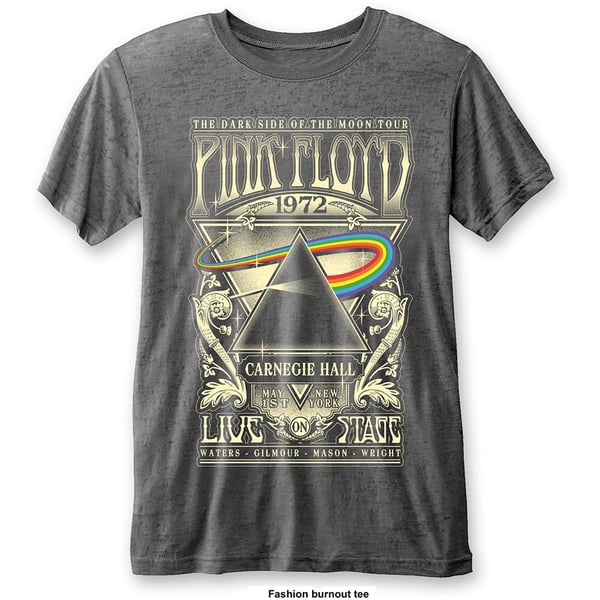 Pink Floyd Unisex Burn Out T-Shirt: Carnegie Hall (X-Large)