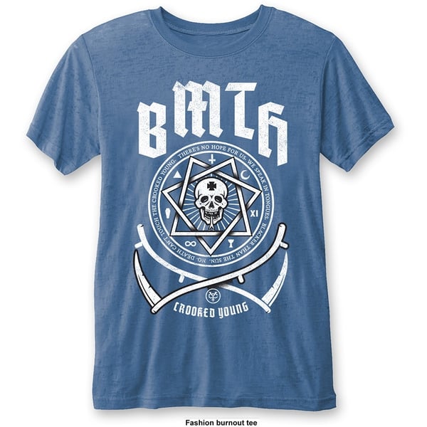 Bring Me The Horizon Unisex Burn Out T-Shirt: Crooked Young (X-Large)