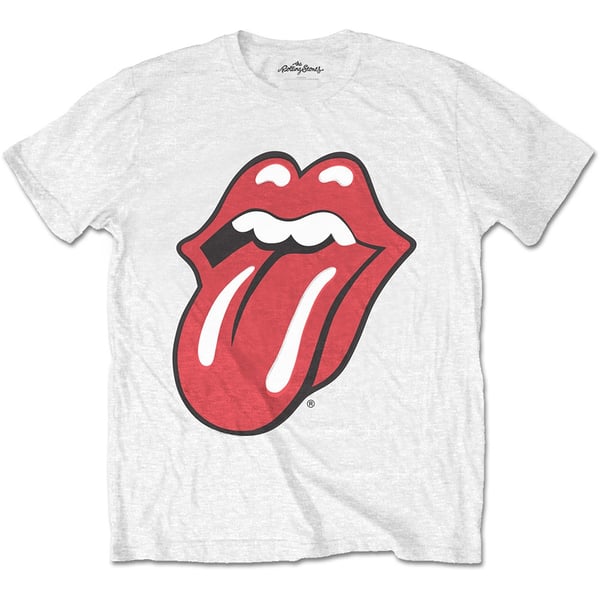 The Rolling Stones Unisex T-Shirt: Classic Tongue (Soft Hand Inks) (Medium)