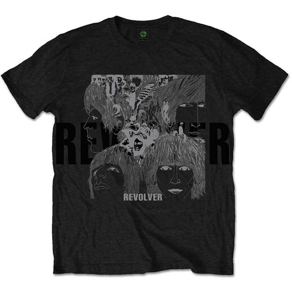 The Beatles Unisex T-Shirt: Reverse Revolver (Foiled) (Small)