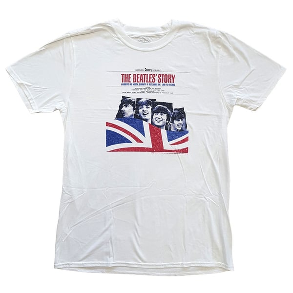 The Beatles Unisex T-Shirt: The Beatles Story (Small)