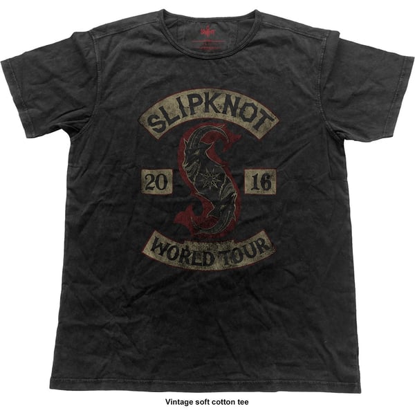 Slipknot Unisex Vintage T-Shirt: Patched-Up (Small)