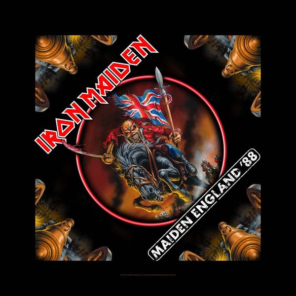 Iron Maiden Unisex Bandana: Maiden England
