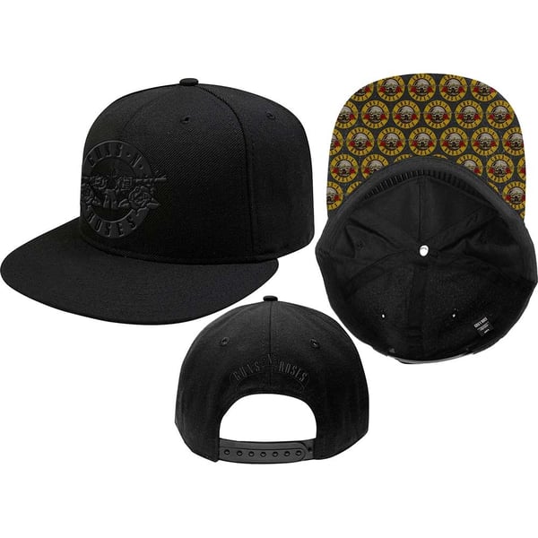 Guns N' Roses Unisex Snapback Cap: Circle Logo Guns N' Roses Unisex Snapback Cap: Circle Logo