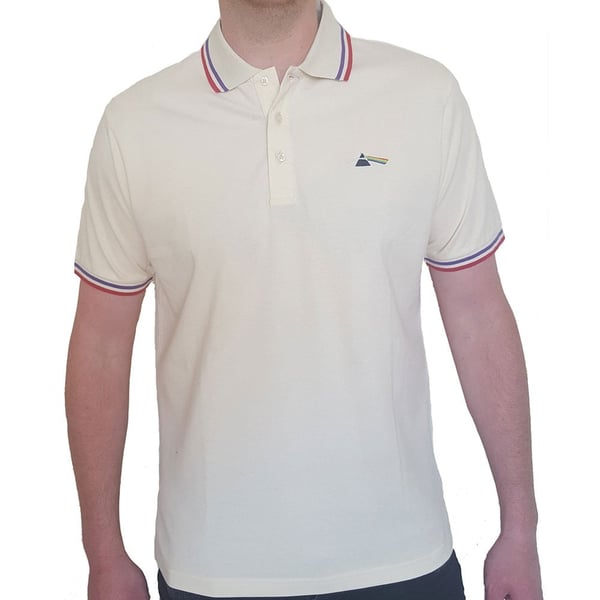 Pink Floyd Unisex Polo Shirt: Dark Side of the Moon Prism (Small)