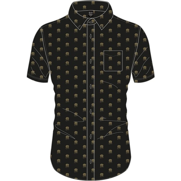 Queen Unisex Casual Shirt: Crest Pattern (All Over Print) (Large) Queen Unisex Casual Shirt: Crest Pattern (All Over Print) (Large)