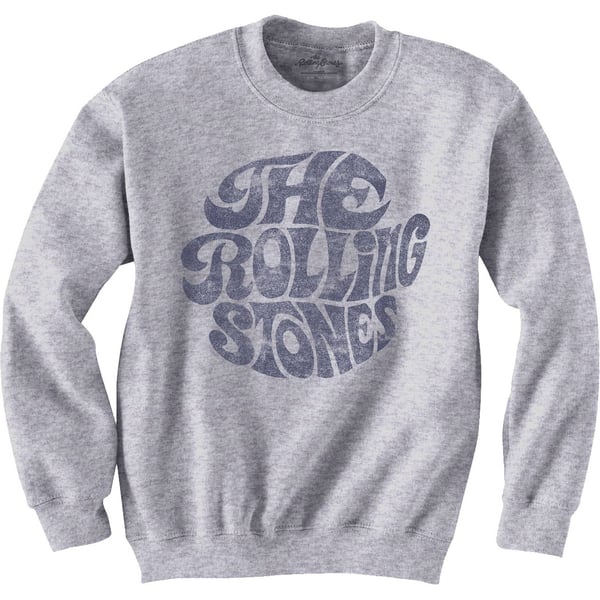 The Rolling Stones Unisex Sweatshirt: Vintage 70s Logo (Small)