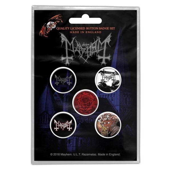 Mayhem Button Badge Pack: De Mysteriis Dom Sathanas (Retail Pack)