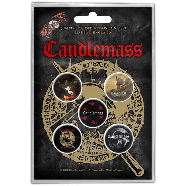 Candlemass Button Badge Pack: The Door to Doom Candlemass Button Badge Pack: The Door to Doom
