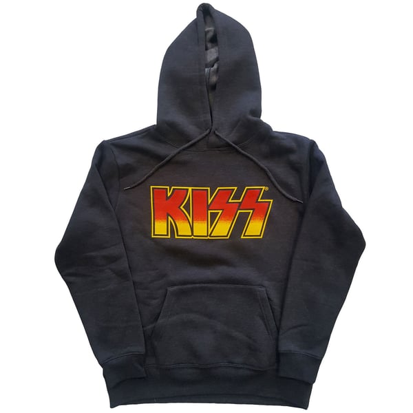KISS Unisex Pullover Hoodie: Classic Logo (Medium)