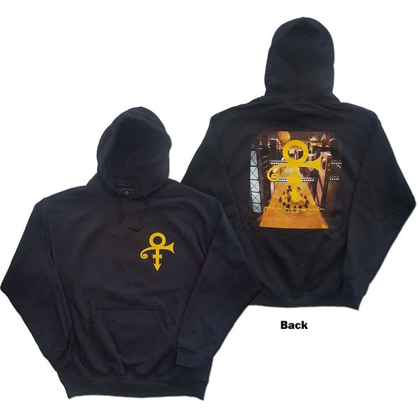 Prince Unisex Pullover Hoodie: Love Symbol (Back Print) (Large)