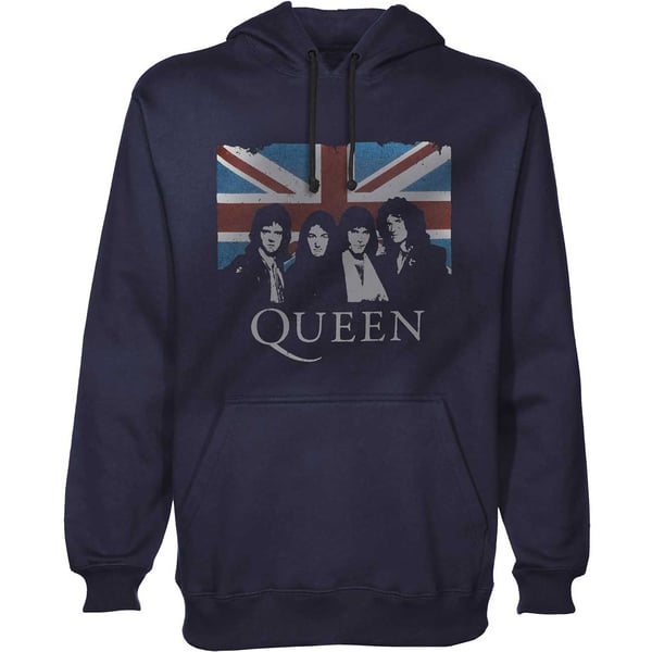 Queen Unisex Pullover Hoodie: Union Jack (X-Large)