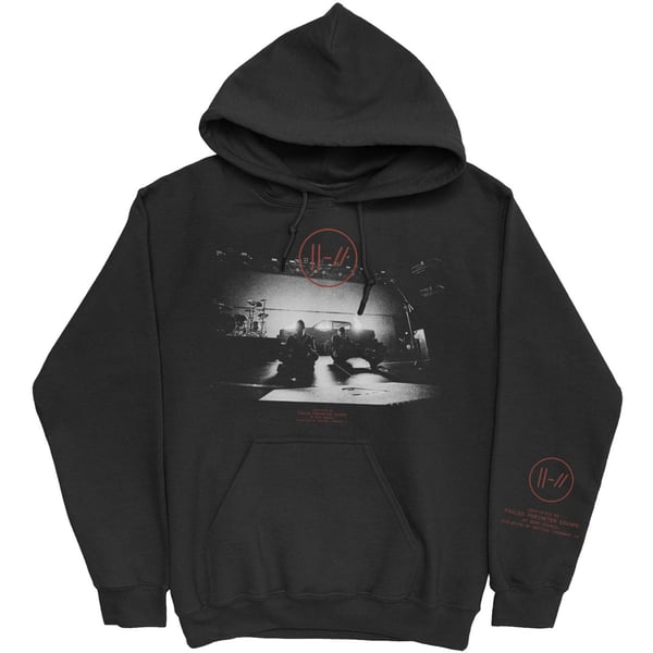 Twenty One Pilots Unisex Pullover Hoodie: Dark Stage (Arm Prints) (Large)