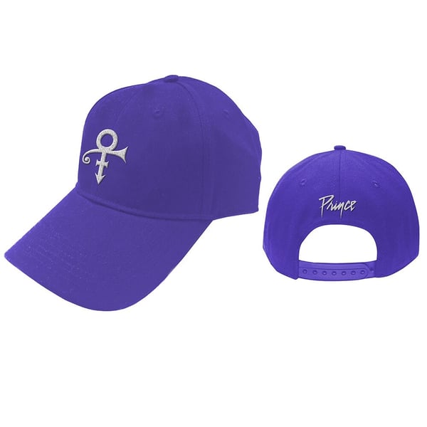 Prince Unisex Baseball Cap: White Symbol