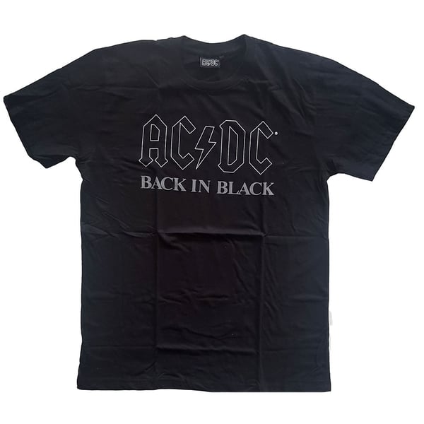 AC/DC Unisex T-Shirt: Back In Black (Large)
