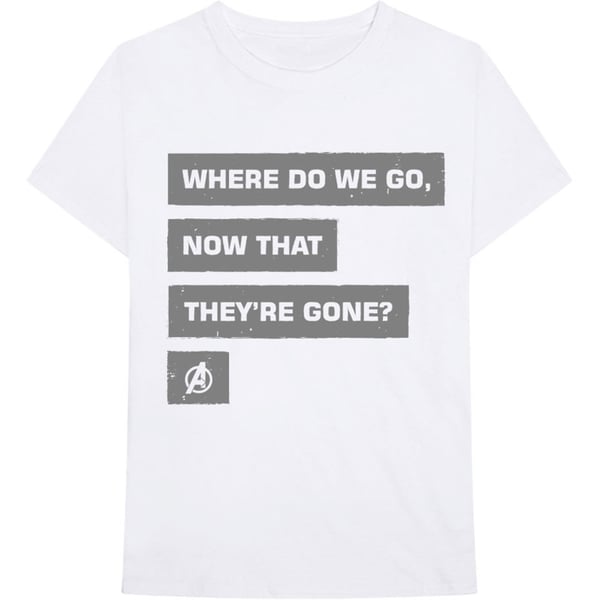 Marvel Comics Unisex T-Shirt: Avengers Now That They're Gone (Medium)