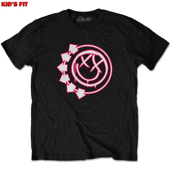 Blink-182 Kids T-Shirt: Six Arrow Smiley (11-12 Years)