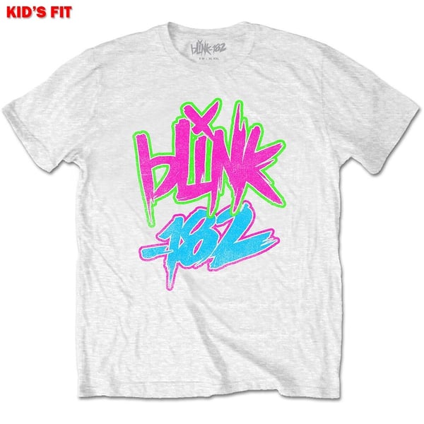 Blink-182 Kids T-Shirt: Neon Logo (9-10 Years)