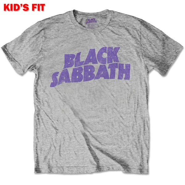 Black Sabbath Kids T-Shirt: Wavy Logo (3-4 Years)