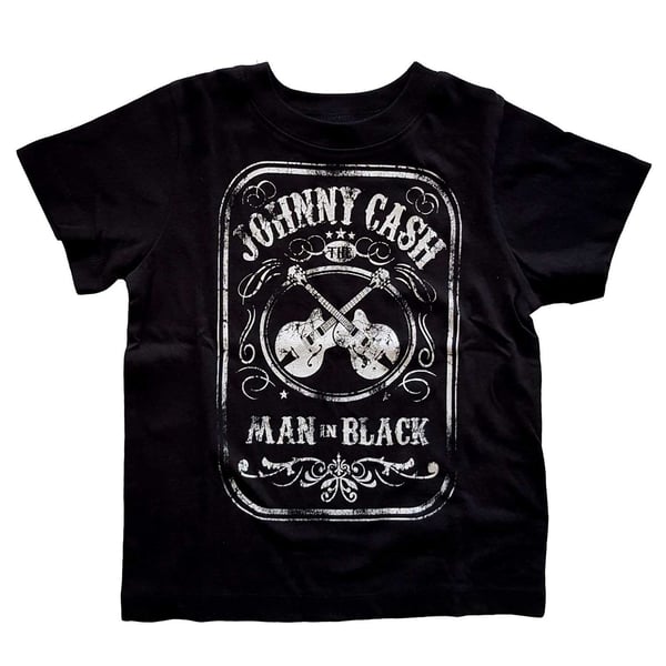 Johnny Cash Kids Toddler T-Shirt: Man In Black (2 Years)