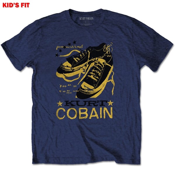 Kurt Cobain Kids T-Shirt: Laces (7-8 Years)