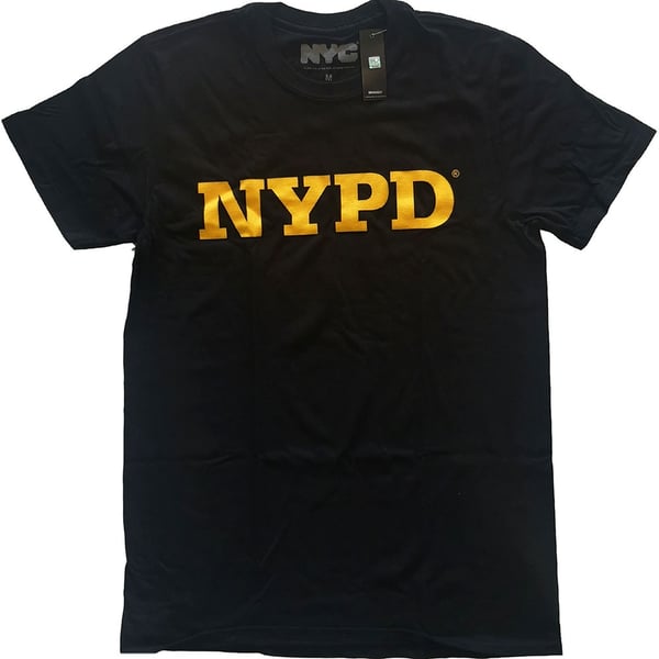 New York City Unisex T-Shirt: NYPD Text Logo (XX-Large)