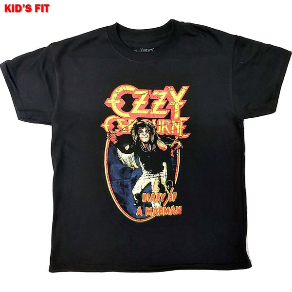 Ozzy Osbourne Kids T-Shirt: Vintage Diary of a Madman (11-12 Years)